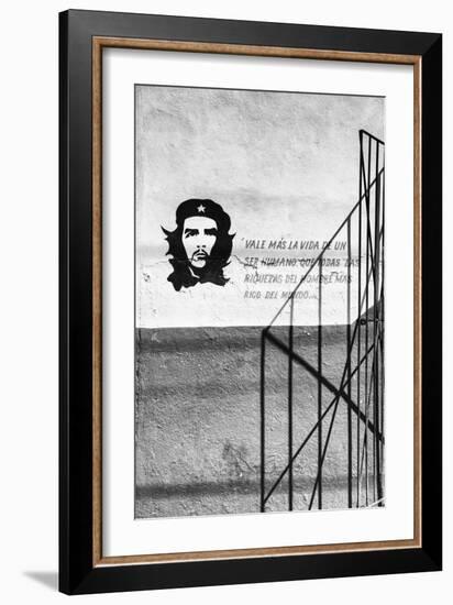 Cuba Fuerte Collection B&W - Word of Che-Philippe Hugonnard-Framed Photographic Print