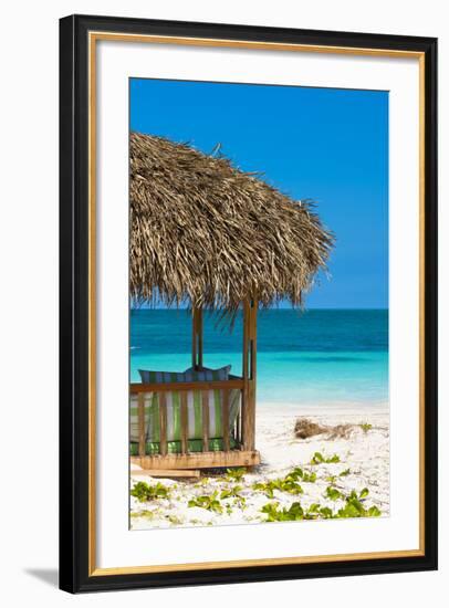 Cuba Fuerte Collection - Beach Hut II-Philippe Hugonnard-Framed Photographic Print