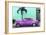 Cuba Fuerte Collection - Beautiful Retro Purple Car-Philippe Hugonnard-Framed Photographic Print