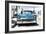 Cuba Fuerte Collection - Blue Chevy-Philippe Hugonnard-Framed Photographic Print