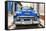 Cuba Fuerte Collection - Blue Cuban Taxi II-Philippe Hugonnard-Framed Premier Image Canvas