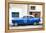 Cuba Fuerte Collection - Blue Pontiac 1953 Original Classic Car-Philippe Hugonnard-Framed Premier Image Canvas