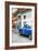 Cuba Fuerte Collection - Blue Taxi Car in Havana-Philippe Hugonnard-Framed Photographic Print