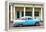 Cuba Fuerte Collection - Blue Vintage Car-Philippe Hugonnard-Framed Premier Image Canvas