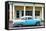 Cuba Fuerte Collection - Blue Vintage Car-Philippe Hugonnard-Framed Premier Image Canvas