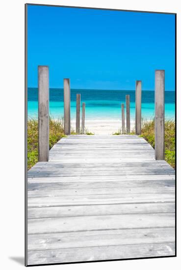 Cuba Fuerte Collection - Boardwalk on the Beach-Philippe Hugonnard-Mounted Photographic Print