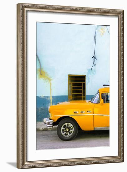 Cuba Fuerte Collection - Classic American Orange Car-Philippe Hugonnard-Framed Photographic Print