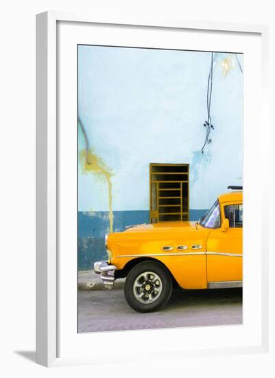 Cuba Fuerte Collection - Classic American Orange Car-Philippe Hugonnard-Framed Photographic Print