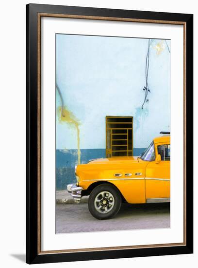 Cuba Fuerte Collection - Classic American Orange Car-Philippe Hugonnard-Framed Photographic Print