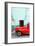 Cuba Fuerte Collection - Classic American Red Car-Philippe Hugonnard-Framed Photographic Print