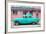 Cuba Fuerte Collection - Classic American Turquoise Car in Havana-Philippe Hugonnard-Framed Photographic Print