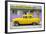 Cuba Fuerte Collection - Classic American Yellow Car in Havana-Philippe Hugonnard-Framed Photographic Print