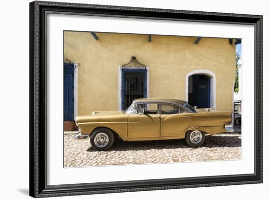 Cuba Fuerte Collection - Classic Golden Car II-Philippe Hugonnard-Framed Photographic Print