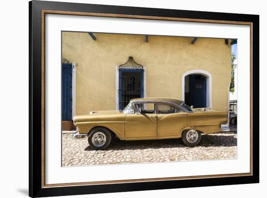 Cuba Fuerte Collection - Classic Golden Car II-Philippe Hugonnard-Framed Photographic Print