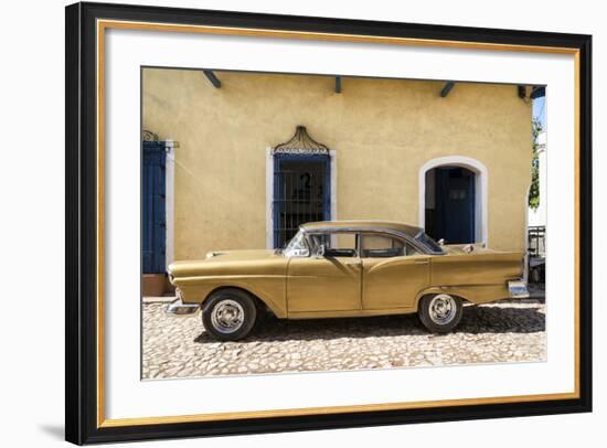 Cuba Fuerte Collection - Classic Golden Car II-Philippe Hugonnard-Framed Photographic Print