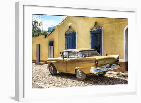 Cuba Fuerte Collection - Classic Golden Car-Philippe Hugonnard-Framed Photographic Print