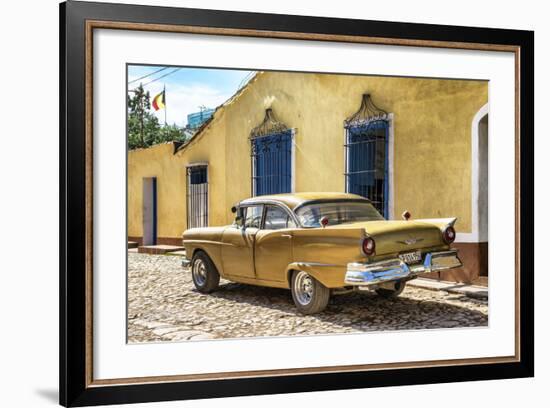 Cuba Fuerte Collection - Classic Golden Car-Philippe Hugonnard-Framed Photographic Print