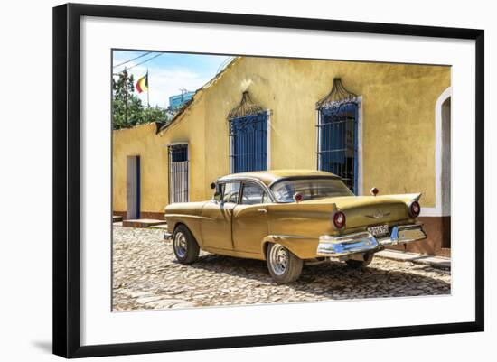 Cuba Fuerte Collection - Classic Golden Car-Philippe Hugonnard-Framed Photographic Print