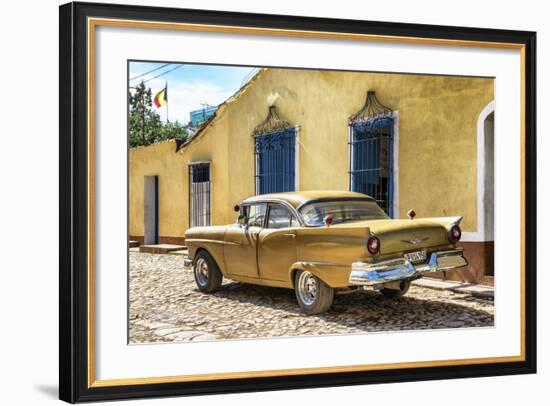 Cuba Fuerte Collection - Classic Golden Car-Philippe Hugonnard-Framed Photographic Print