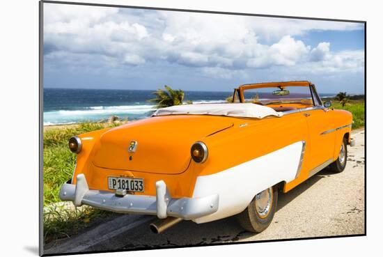 Cuba Fuerte Collection - Classic Orange Car Cabriolet-Philippe Hugonnard-Mounted Photographic Print