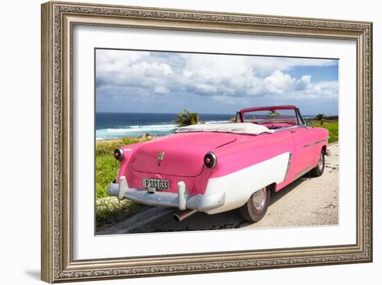 Cuba Fuerte Collection - Classic Pink Car Cabriolet-Philippe Hugonnard-Framed Photographic Print