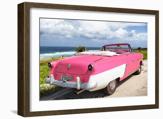 Cuba Fuerte Collection - Classic Pink Car Cabriolet-Philippe Hugonnard-Framed Photographic Print