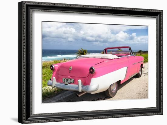 Cuba Fuerte Collection - Classic Pink Car Cabriolet-Philippe Hugonnard-Framed Photographic Print