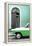 Cuba Fuerte Collection - Close-up of American Classic Car White and Green-Philippe Hugonnard-Framed Premier Image Canvas