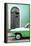 Cuba Fuerte Collection - Close-up of American Classic Car White and Green-Philippe Hugonnard-Framed Premier Image Canvas