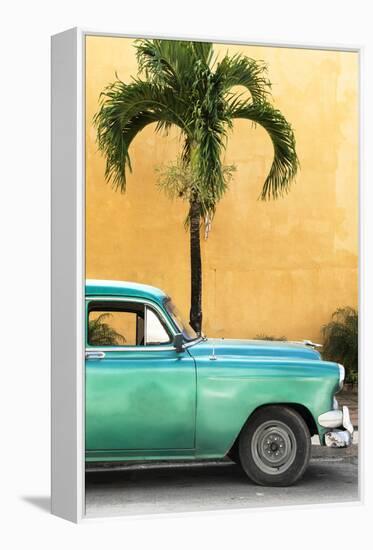 Cuba Fuerte Collection - Close-up of Beautiful Retro Green Car-Philippe Hugonnard-Framed Premier Image Canvas