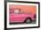 Cuba Fuerte Collection - Close-up of Retro Dark Pink Car-Philippe Hugonnard-Framed Photographic Print