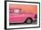 Cuba Fuerte Collection - Close-up of Retro Dark Pink Car-Philippe Hugonnard-Framed Photographic Print