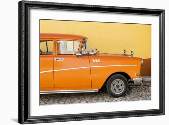 Cuba Fuerte Collection - Close-up of Retro Orange Car-Philippe Hugonnard-Framed Photographic Print