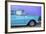 Cuba Fuerte Collection - Close-up of Retro Turquoise Car-Philippe Hugonnard-Framed Photographic Print