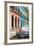 Cuba Fuerte Collection - Colorful Buildings and Red Taxi Car-Philippe Hugonnard-Framed Photographic Print