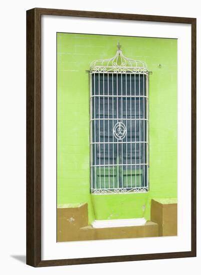 Cuba Fuerte Collection - Colorful Cuban Window II-Philippe Hugonnard-Framed Photographic Print