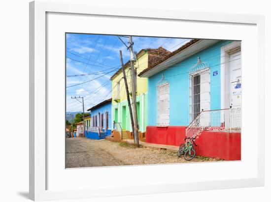Cuba Fuerte Collection - Colorful Facades II-Philippe Hugonnard-Framed Photographic Print