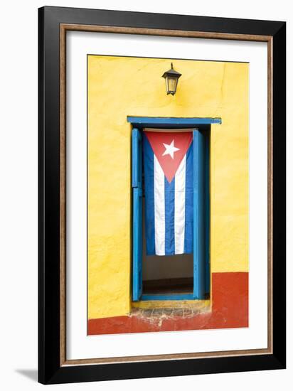 Cuba Fuerte Collection - Cuban Flag-Philippe Hugonnard-Framed Photographic Print