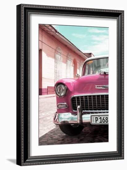 Cuba Fuerte Collection - Cuban Pink Car - 1955 Chevy-Philippe Hugonnard-Framed Photographic Print