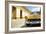 Cuba Fuerte Collection - Cuban Yellow Car in the Street-Philippe Hugonnard-Framed Photographic Print