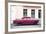 Cuba Fuerte Collection - Dark Pink Car-Philippe Hugonnard-Framed Photographic Print