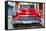 Cuba Fuerte Collection - Detail on Red Classic Chevy-Philippe Hugonnard-Framed Stretched Canvas