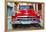Cuba Fuerte Collection - Detail on Red Classic Chevy-Philippe Hugonnard-Framed Premier Image Canvas