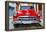 Cuba Fuerte Collection - Detail on Red Classic Chevy-Philippe Hugonnard-Framed Premier Image Canvas