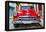 Cuba Fuerte Collection - Detail on Red Classic Chevy-Philippe Hugonnard-Framed Premier Image Canvas