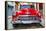 Cuba Fuerte Collection - Detail on Red Classic Chevy-Philippe Hugonnard-Framed Premier Image Canvas