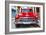 Cuba Fuerte Collection - Detail on Red Classic Chevy-Philippe Hugonnard-Framed Photographic Print