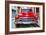 Cuba Fuerte Collection - Detail on Red Classic Chevy-Philippe Hugonnard-Framed Photographic Print