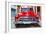 Cuba Fuerte Collection - Detail on Red Classic Chevy-Philippe Hugonnard-Framed Photographic Print