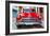 Cuba Fuerte Collection - Detail on Red Classic Chevy-Philippe Hugonnard-Framed Photographic Print